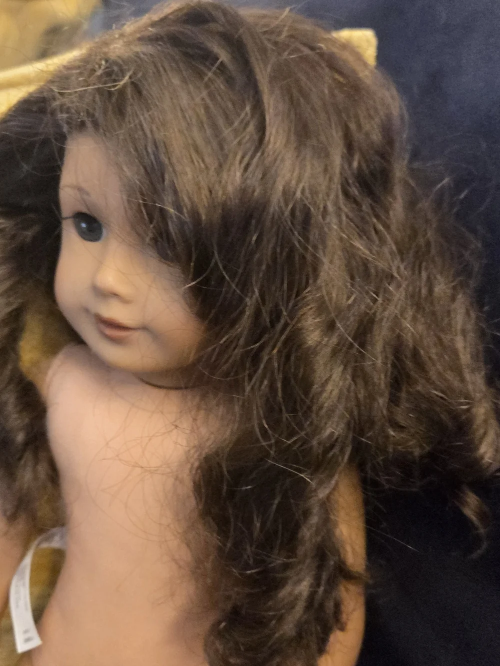 American Girl Brown-Haired Doll in Peach Outfit